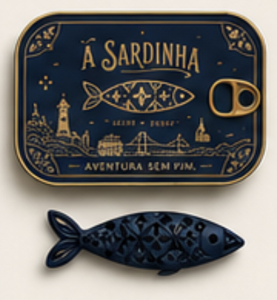 Lata colecionável Sardinha Atlântico Aventura